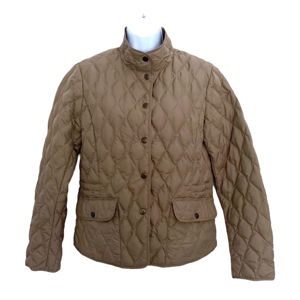 Quilted Chore Coat Down Jacket Cargo Pockets - Picture 2 of 12